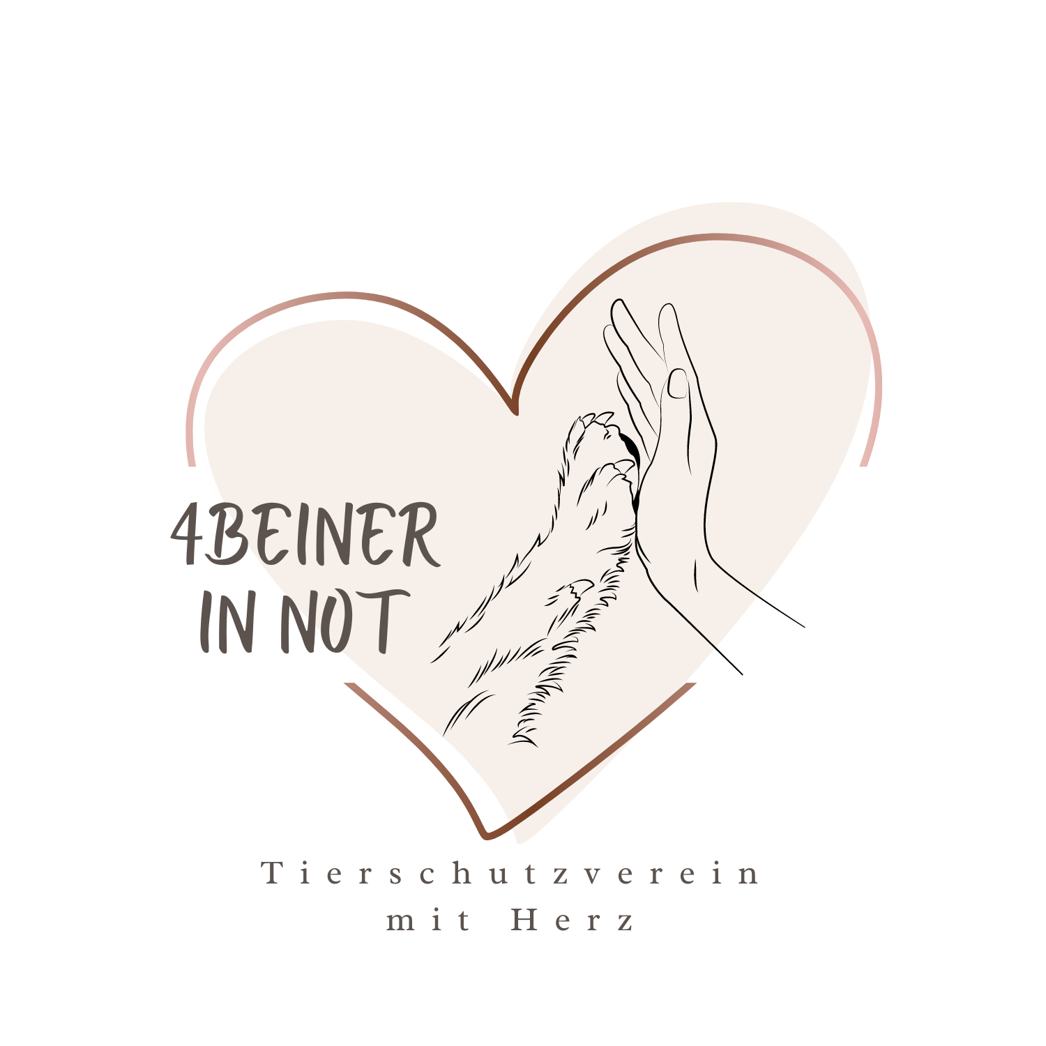 Logo des Vereins 4Beiner in Not
